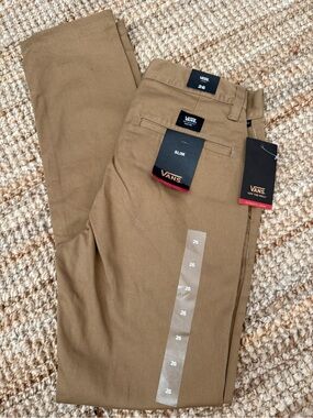 Vans Slim Chinos in Tan Brown